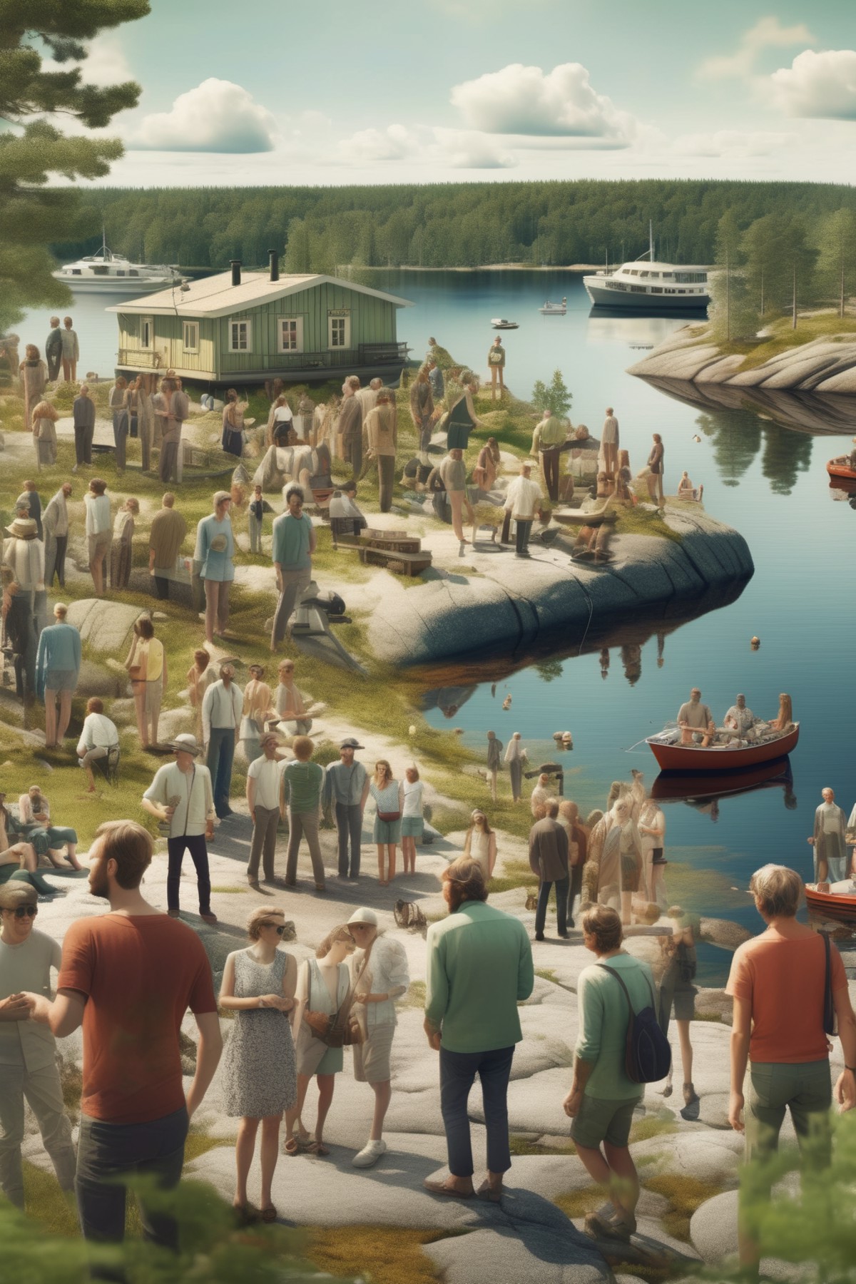 <lora:Erik Johansson Style:1>Erik Johansson Style - a photorealistic photo in the style of Thomas Heaton of a summer weeke...